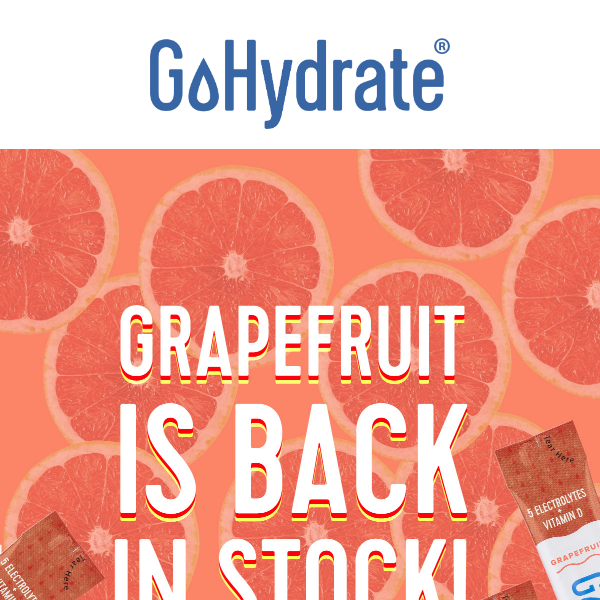 🍊 Grapefruit is Back in Stock! 🎉