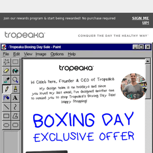 Exclusive Boxing Day Offer For You 👉