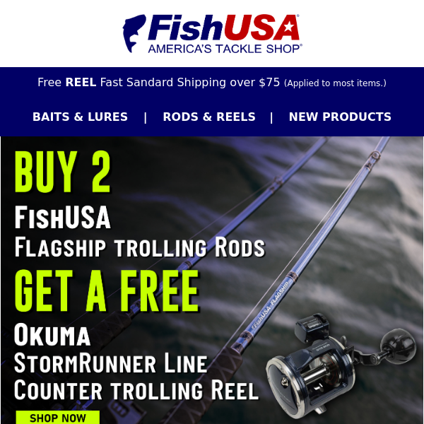 Get a FREE Okuma StormRunner Reel with Today's Deal! - Fish USA