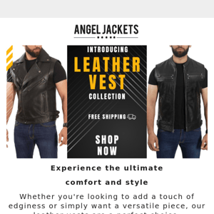 Meet our New Leather Vests