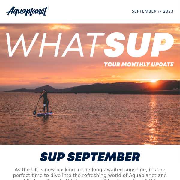 Hey, Your WhatSUP September Newsletter