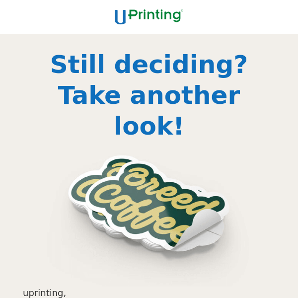 UPrinting, take a second look!