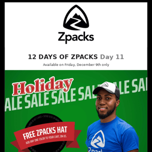 🎁 Day 11: FREE Zpacks Hat 🧢