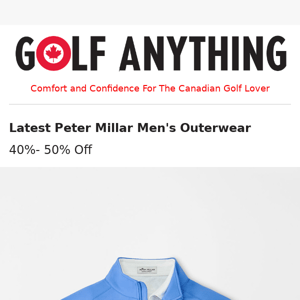 40%-50% Off Peter Millar Men's Outerwear