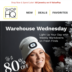 Warehouse Wednesday Markdowns Up to 80% Off