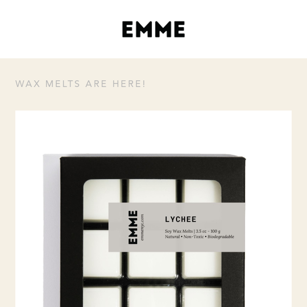 NEW! 🥳 Wax melts are here + members-only discount on everything