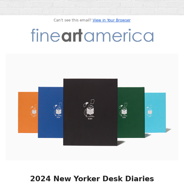 Grab Your 2024 New Yorker Desk Diaries & Explore Wall Art From Condé Nast!