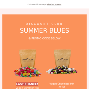 Vegan Discount Club - Goodbye Summer!