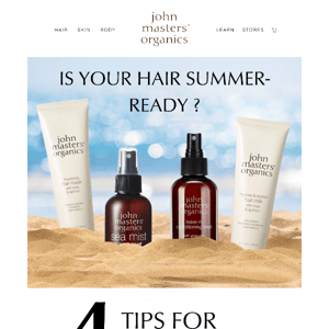 4 Tips for Healthy Summer Hair 😎 🏄🐚