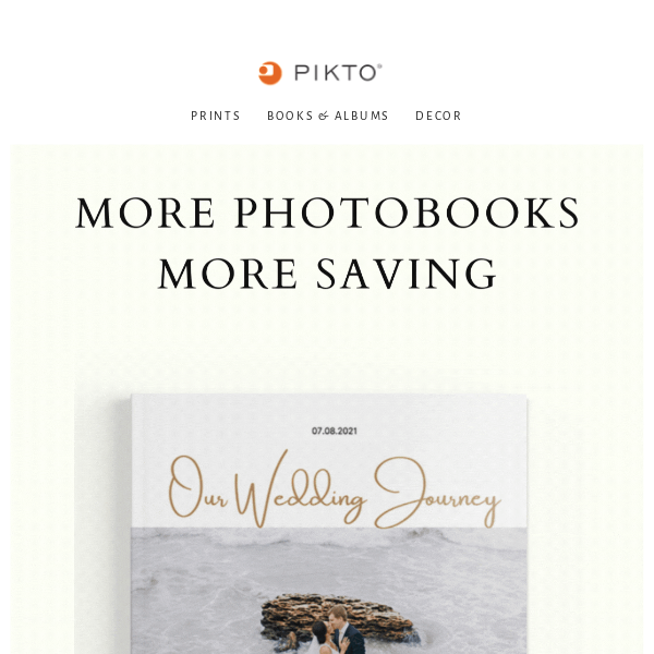 From Our Hands to Yours: Enjoy Your Biggest Savings Yet on Pikto's Photobooks! ❤️📷