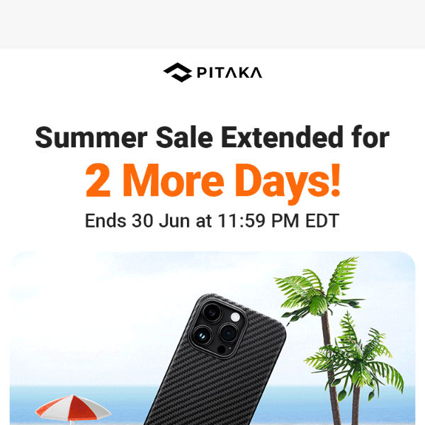 Great News: 50% Off Summer Sale Extended 2 More days!