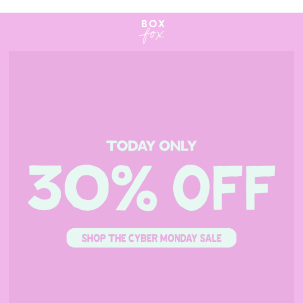 TODAY ONLY: 30% OFF SITEWIDE