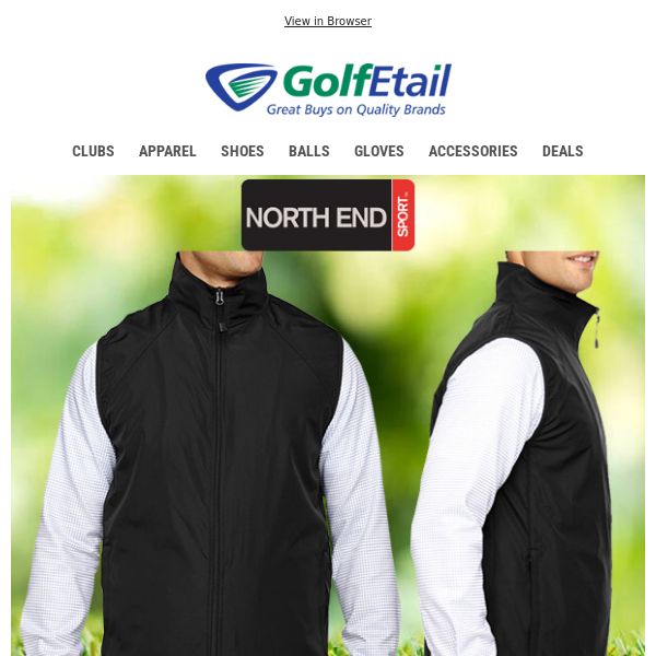 Only $12l‼️ North End Techno Lite Golf Wind Vest • On Sale Now