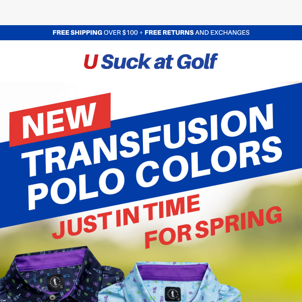 NEW IN: Transfusion Polo - Now in 3 Colors!