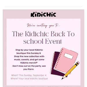 Our back to school event  + drop 3 ✏️