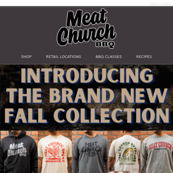 Fall Collection 23, Beer Can Turkey Recipe, BBQ School Tickets and more!