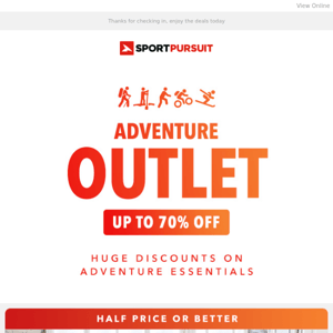 OUTLET - Up to 70% Off