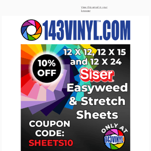 Siser Easyweed & Siser Stretch Sheets are on Sale!💜💜💜