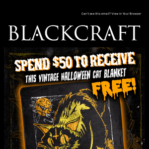 This Vintage Halloween Cat Blanket Is Free!