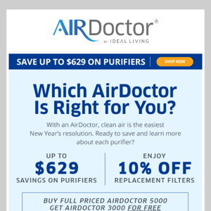 There's a Perfect AirDoctor for AirDoctor!