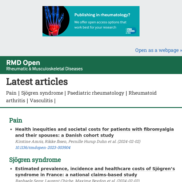 Our latest articles are online and ready to read!