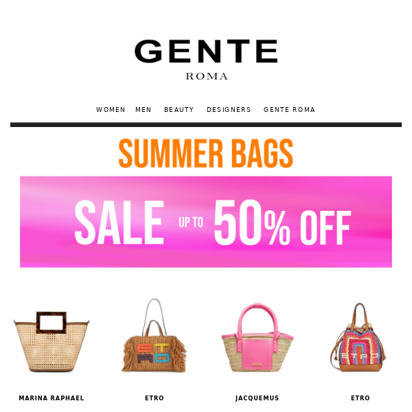 Summer Bags | Sale up to 50% off