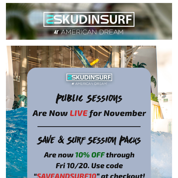 FLASH SALE! New Sessions LIVE & More Perfect Waves