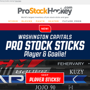 New Batch of Cap’s Pro Sticks! – Player & Goalie!