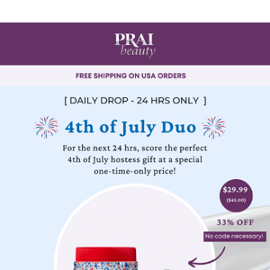 Daily Drop: 4th of July Sparkle Duo - $22.99