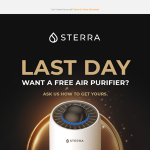Last Day To Get Your Free Air Purifier