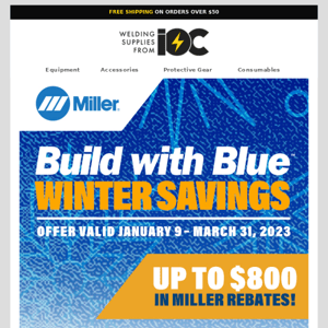 Shop Miller's Winter Rebates!