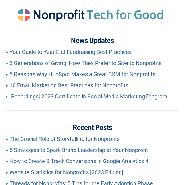 Year-End Fundraising Best Practices ▸ 6 Generations of Giving ▸ HubSpot for Nonprofits