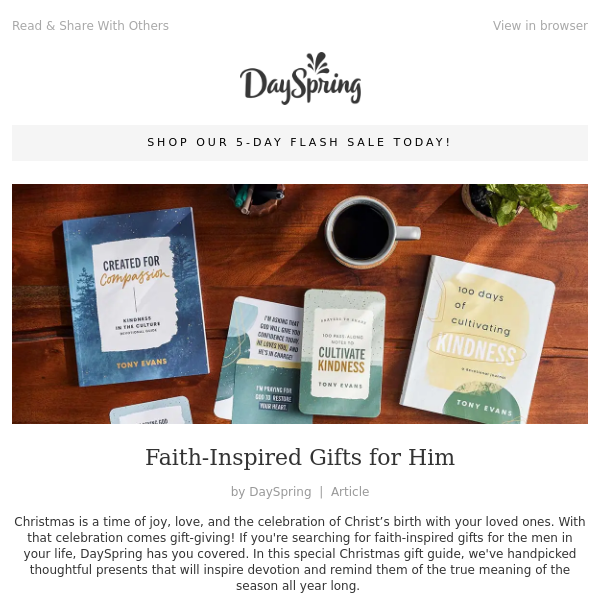 Faith-Inspired Gifts for Him