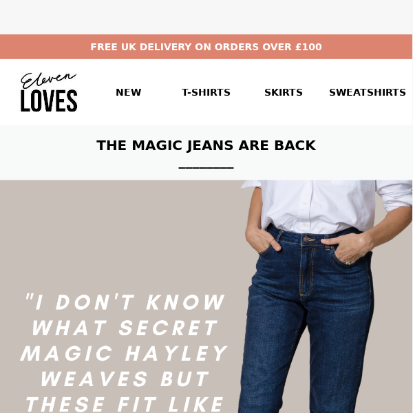 OUR CUSTOMERS CALL THESE THE MAGIC JEANS... 💙💙 - Eleven Loves