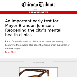 An important early test for Mayor Brandon Johnson: Reopening the city’s mental health clinics