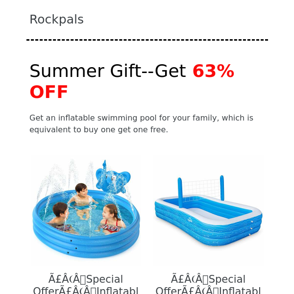 63% OFF For Rockpals Summer Give Back Customer Special Offer--Super cost-effective 24-hour offer