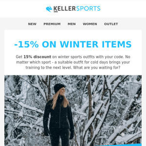 Save -15% and get ready for winter!