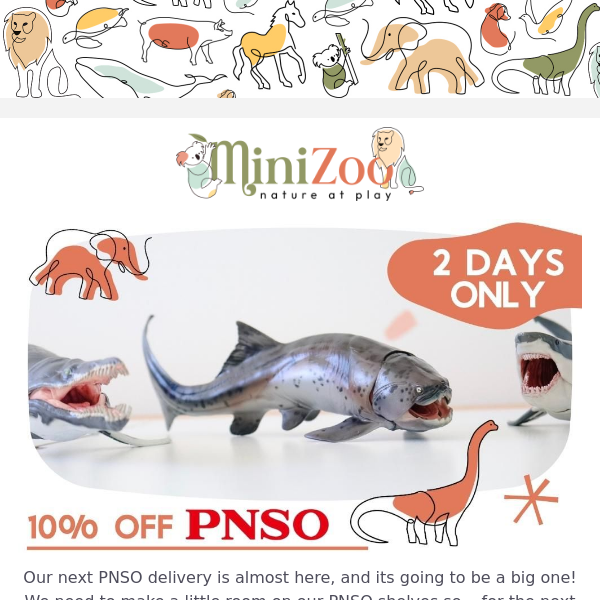 10% off PNSO Toy Models - 48Hrs Only! 🦕