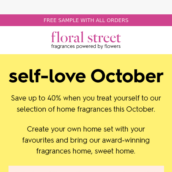 Save up to 40% off on home fragrance