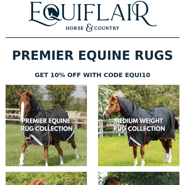 Hi Equiflair Saddlery, 10% off all Premier Equine!