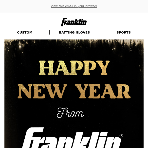 Happy New Year from Franklin Sports!