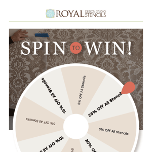 👉 Spin to Win 25% off Stencils is Back