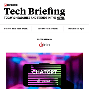 Your Wednesday tech briefing