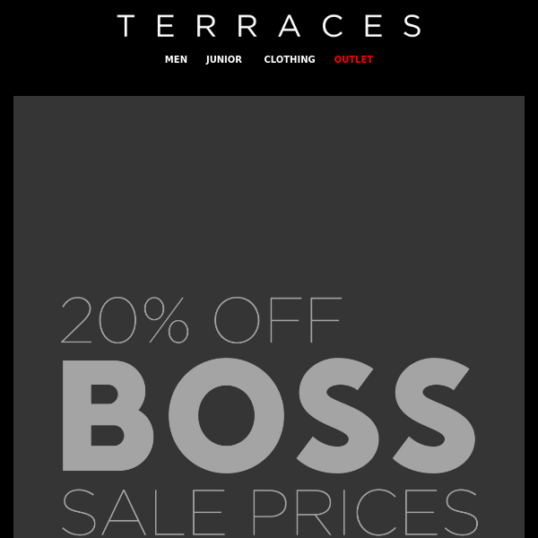 20% OFF BOSS SALE PRICES 💥