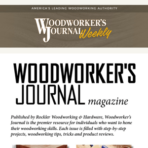 Rockler's Woodworking Magazine