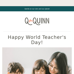 Celebrate World Teacher's Day with QQUINN - Express Your Gratitude with Thoughtful Gifts 🌍👩‍🏫