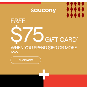 TODAY ONLY: Free $75 gift card w/ $150 purchase + 50% off select best-sellers or 25% off most full-priced items