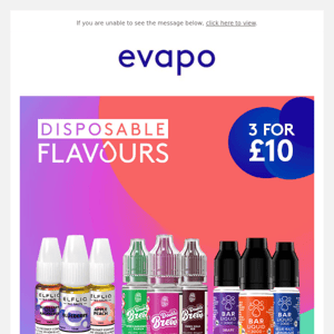 Disposable flavour e-liquids from Elf Bar & more...
