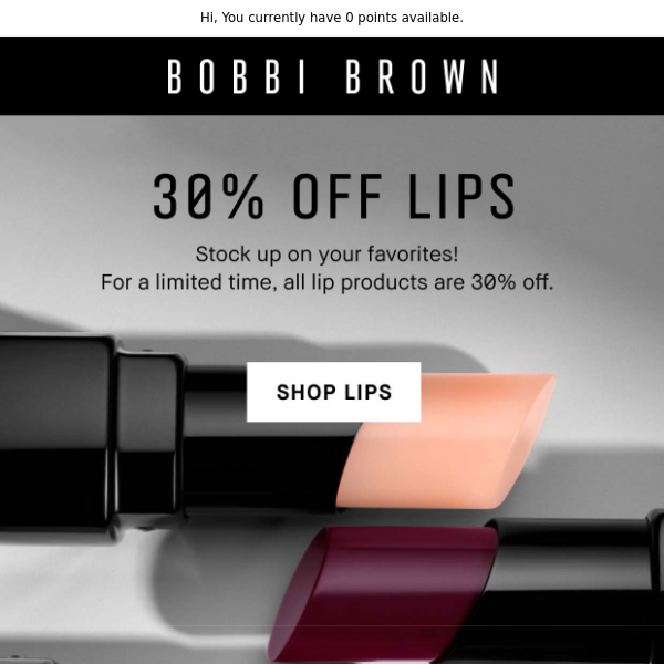 Reason to treat your lips: 30% off