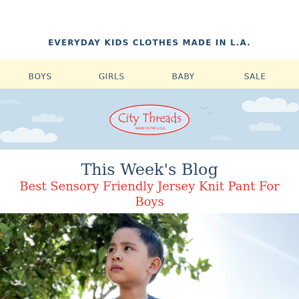 City Threads 👉 6 Reasons Our Jersey Knit Pant Is The Best Sensory Friendly Pant